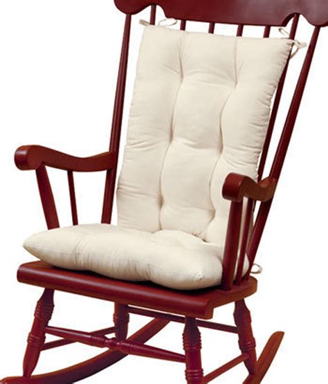 white cushioned rocking chair